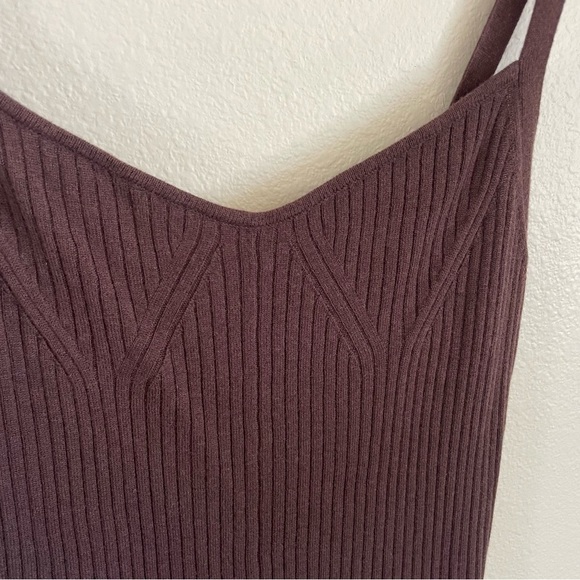 LYR by Splendid Wool Cashmere Blend Romper Ribbed Brown Size Medium - Picture 7 of 12